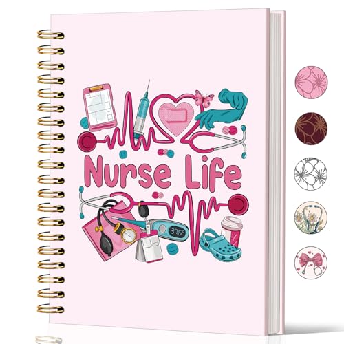 Lacama Nurse Gifs for Women, Preppy Pink Nurse Life Notebook Journal for Nurse Nursing...