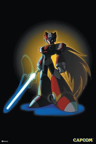 Laminado Mega Man Zero Blade Videojuego Videojuego Clásico Retro Vintage 90s Gaming MegaMan Capcom Legacy Collection Megaman 11 Mega Man X Dr Wily