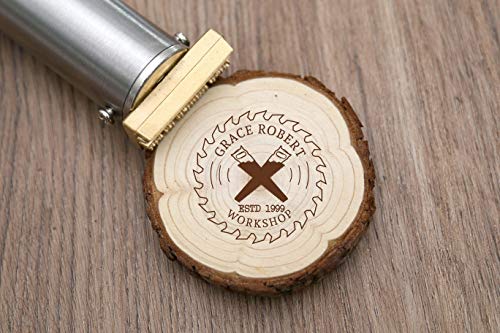 Custom Electric Wood Branding Iron with Custom Stamp, Personal Branding Iron,BBQ Heat Stamp 200W 110V (1")