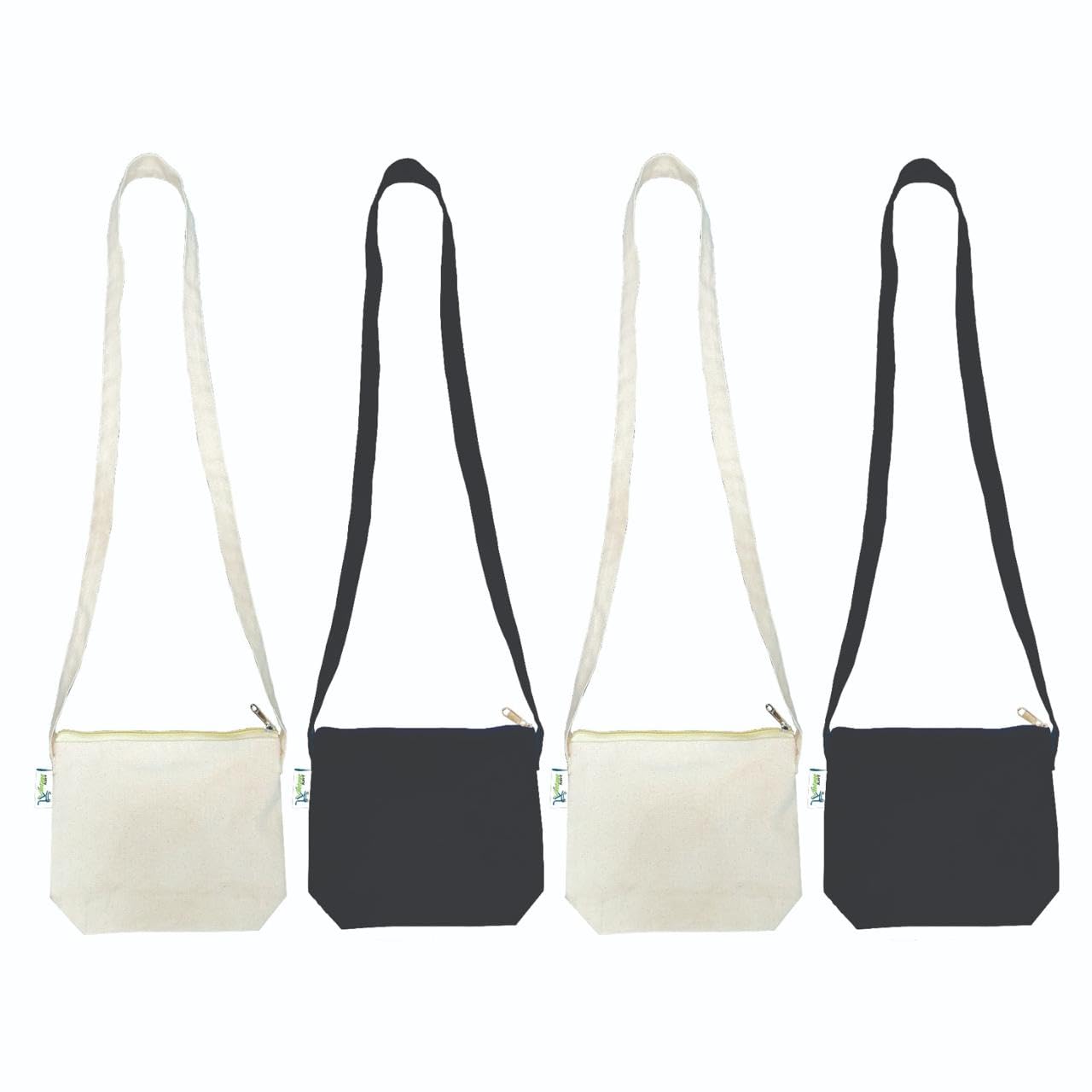 vantagekart Beige & Black Sling Bag for women: Handmade. Ideal for mobile phones, wallets, and crafting workshops. Set of 4-picture-53