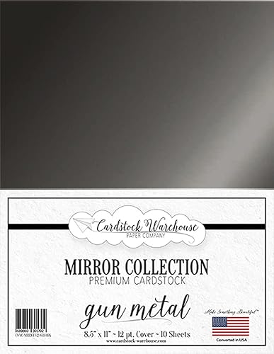 Miniatura 10 de Cardstock Warehouse - Cartulina de espejo metálico dorado de 8.5 x 11 pulgadas, 100 libras, 12 piezas, 10 hojas de Cardstock Warehouse