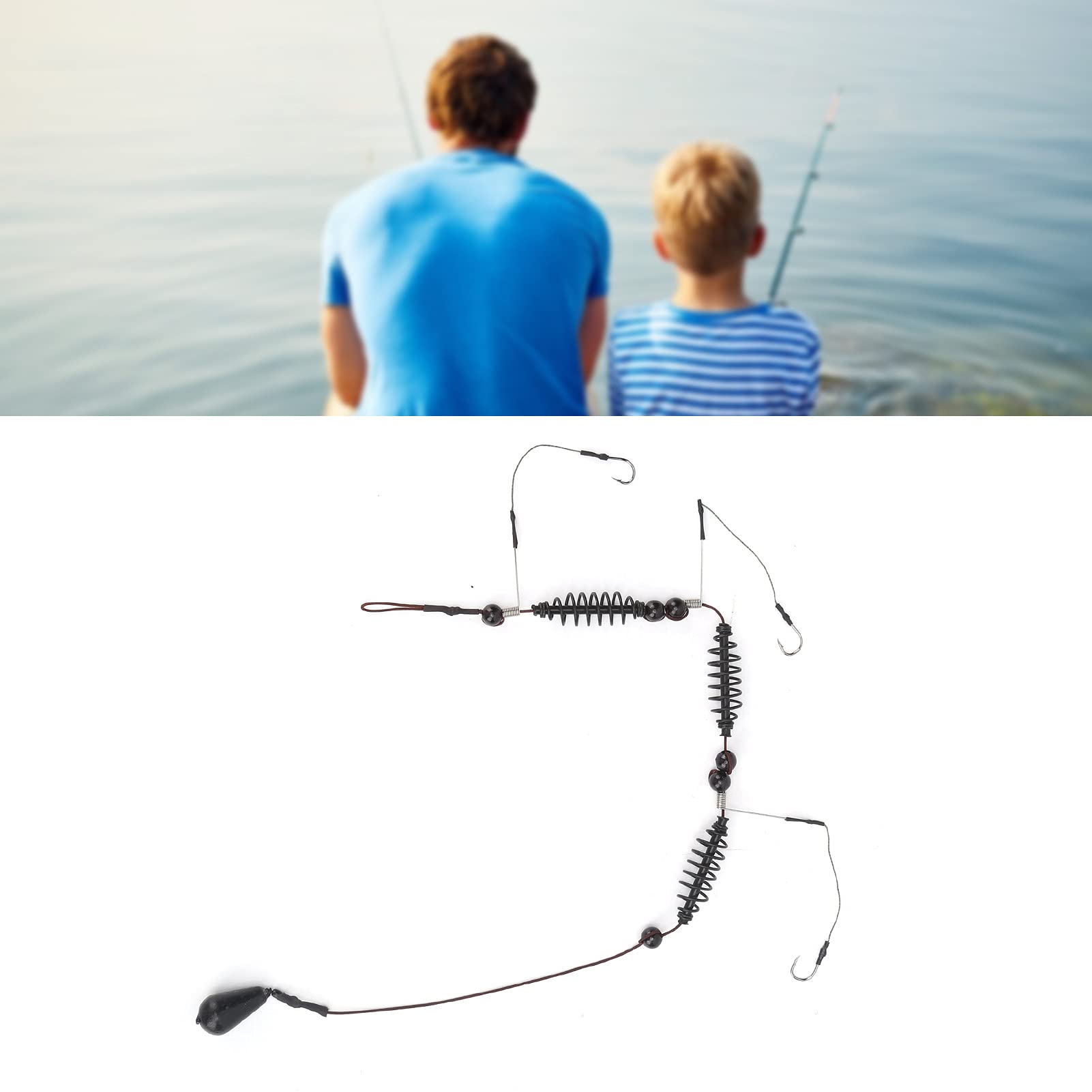 Gabbia per Esche Pesca Mare 35g, Trappola Esca Artificiale con 3 Ganci per Pesca in Acqua Salata, 3 Pezzi Colore Casuale per Cattura Efficienti