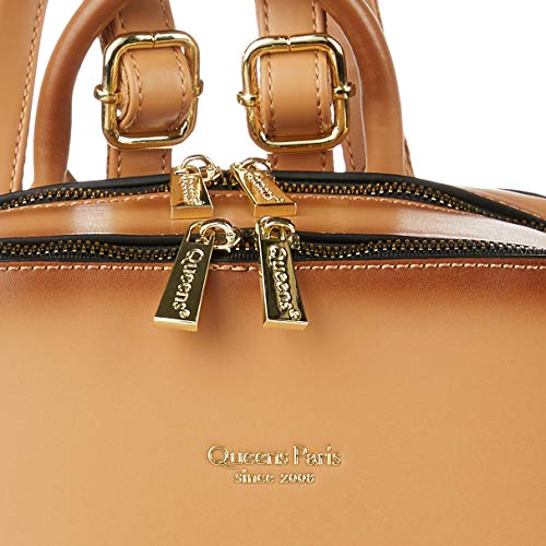Bolsa Costas Mochilinha, Queens Paris, Caramelo, Feminina