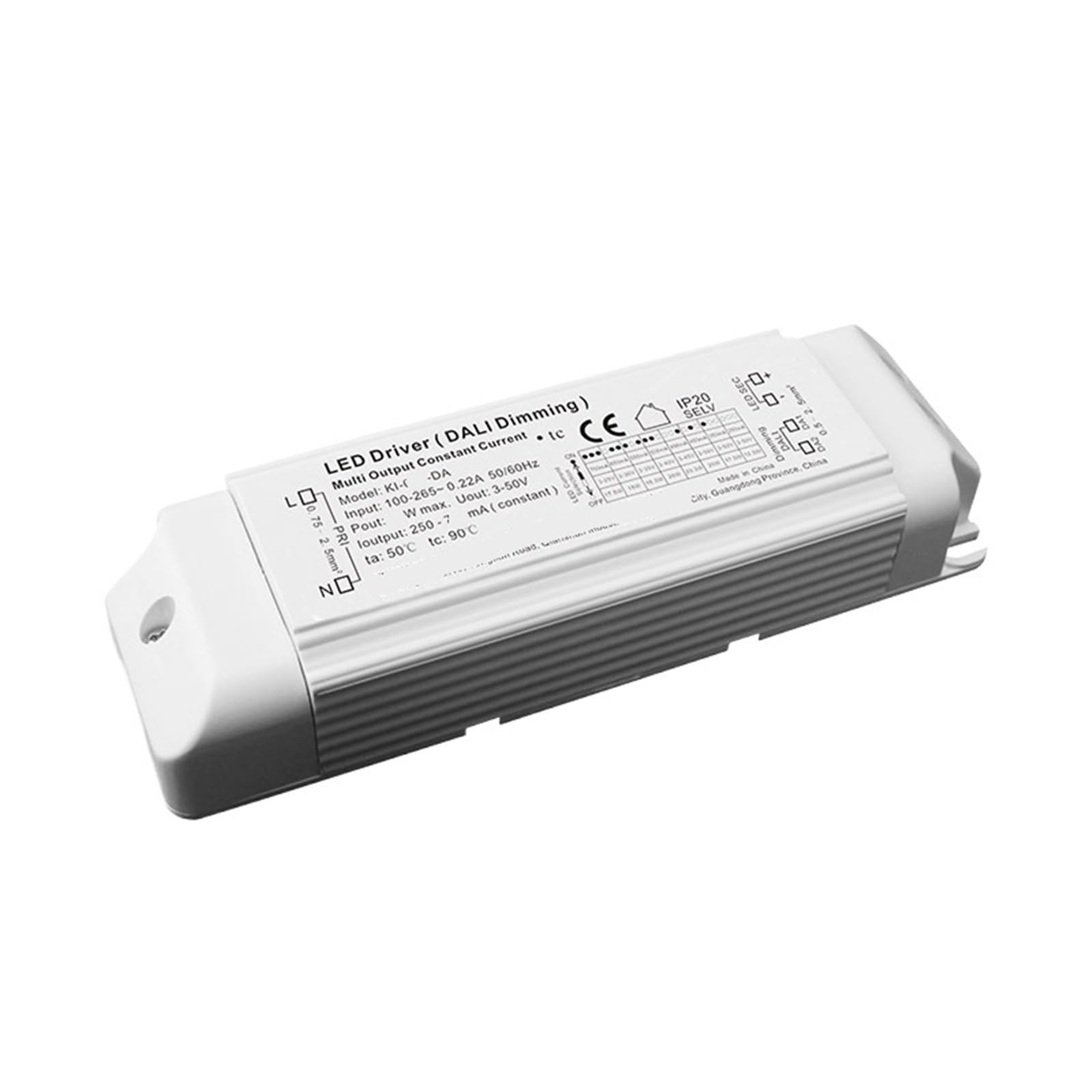 Driver LED de corriente constante 0-700mA | Potencia: 10-20W; Características: Sin parpadeo/Regulable(5-40V 500mA)
