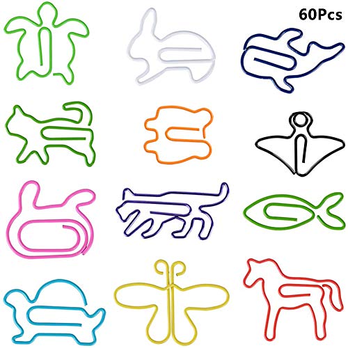 60 Pezzi Animal Shapes Graffette, FANDE Clip per