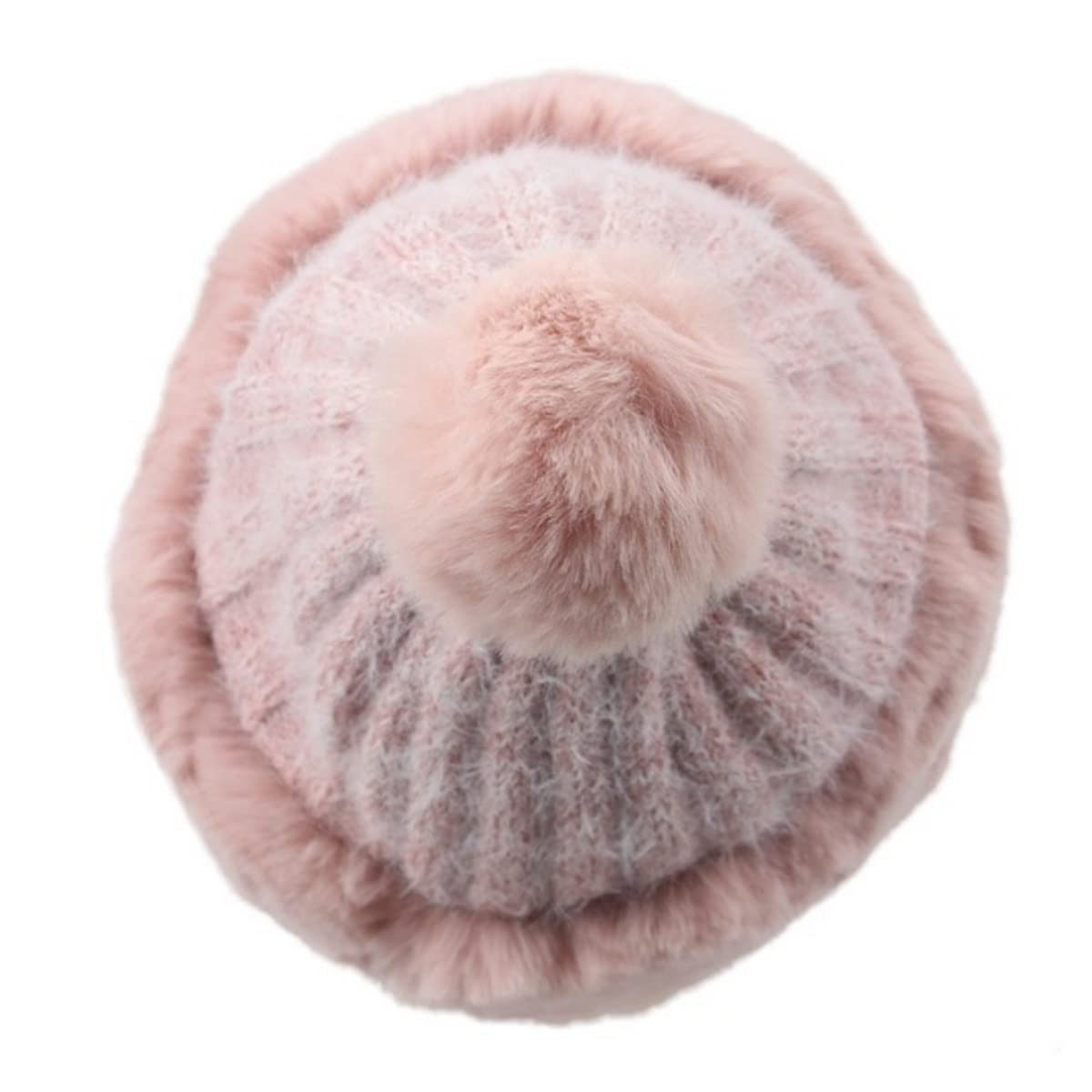 Czapka Beanie Czapka Zimowa Damska Czapka Beanie Retro Paski Fairy Warm Dzianinowa (różowa Jeden Rozmiar)