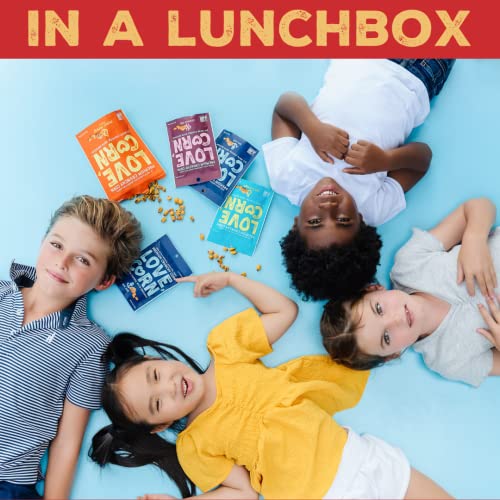 Love Corn Hot & Spicy 1.6Oz X 10 Bags - Delicious Crunchy Corn - Healthy Family Snacks - Gluten Free, Kosher, Non-Gmo - Alternative For Chips, Nuts, Crackers & Pretzels - Perfect For Charcuterie Boards #TOP3