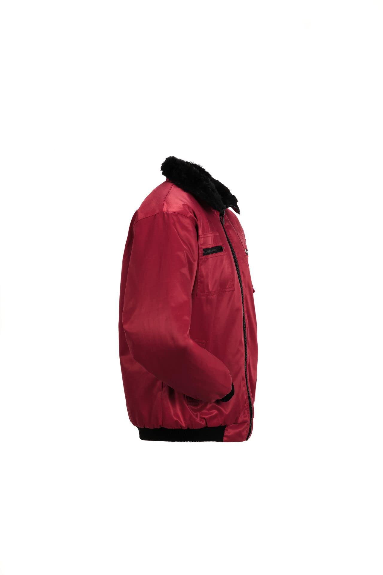 Planam 0338060 Herren Outdoor Winter Gletscher Pilotenjacke, rot, Größe XXL