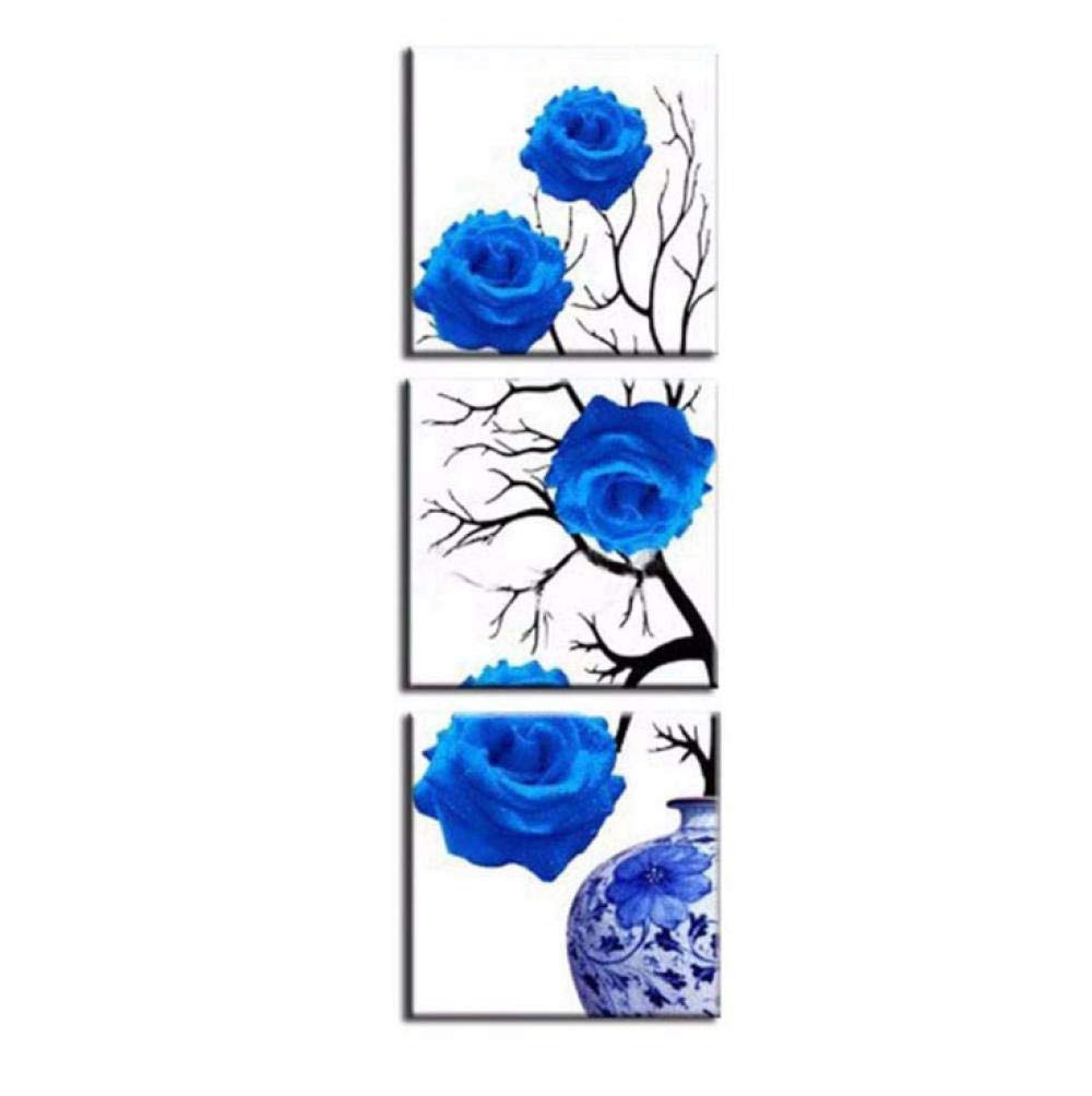 Peinture murale 30x30 cm lot de 3 tableaux modernes pour décoration d'intérieur