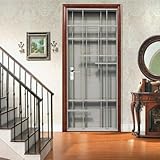 Tamaño (77 x 200 cm), el producto incluye un juego de dos (diseño simétrico), que pueden crear fácilmente un efecto estereoscópico 3D completo. Cada juego está cuidadosamente diseñado, con empalmes de patrones naturales e instalación sencilla. Sin operaciones complicadas, puede hacer que su puerta o pared brille instantáneamente con una atmósfera artística y mejorar el estilo decorativo general.