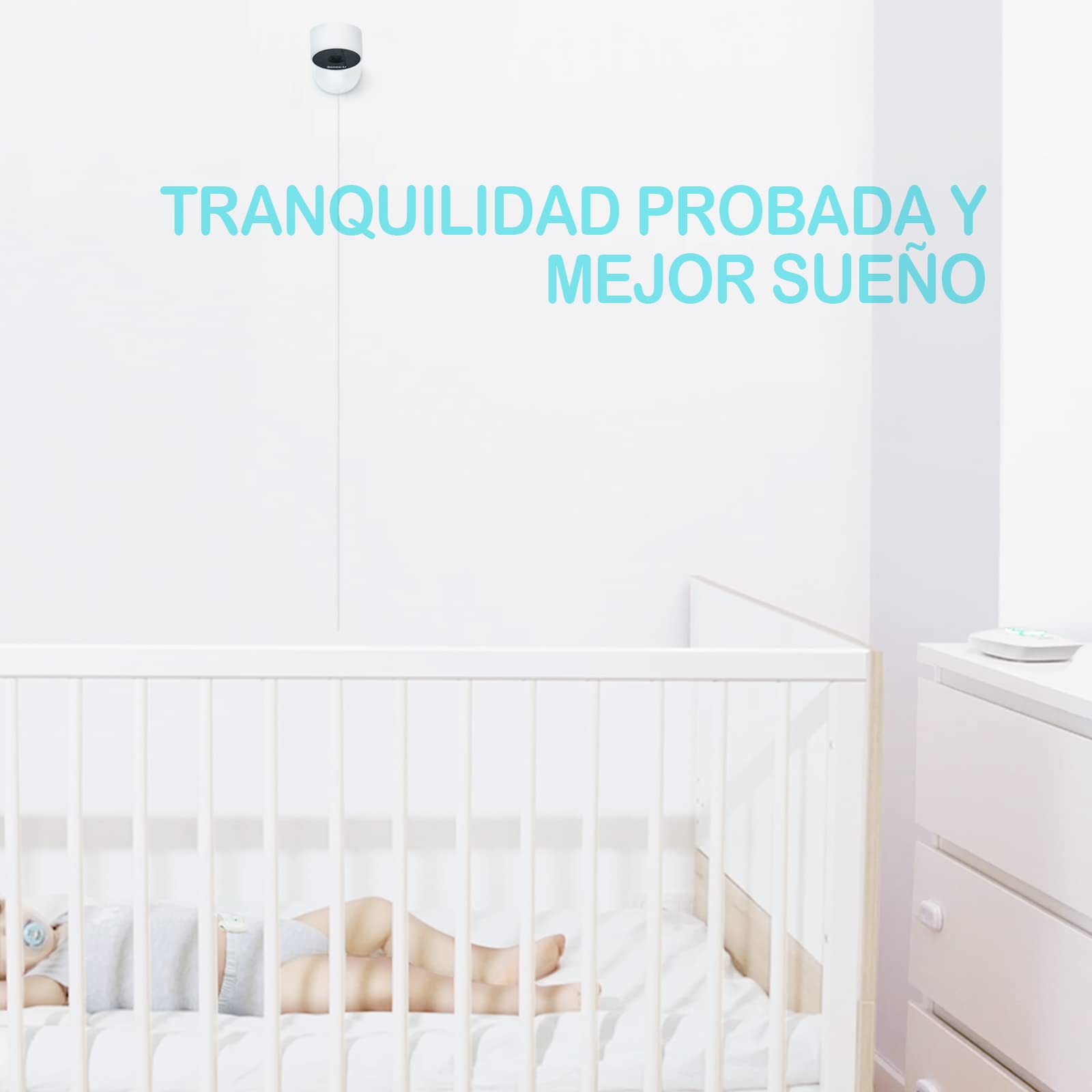 Sense-U Sensores de Monitor de bebé 3: realiza un Seguimiento del Movimiento Abdominal, la sensación de Temperatura, el Giro y la posición para Dormir de su bebé en los teléfonos Inteligentes(Rosa)