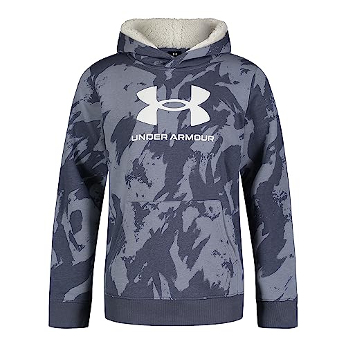 Image of Under Armour Boys' Pullover Hoodie Sweatshirt, Soft & Comfortable Fleece, Outdoor Collection