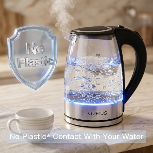 AZEUS 1.8L Electric Kettle – Boil Dry Protection