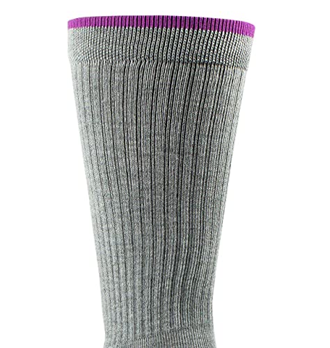 ARIAT Ladies Ariatek Grey High Performance 2pk Crew Socks Grey M3