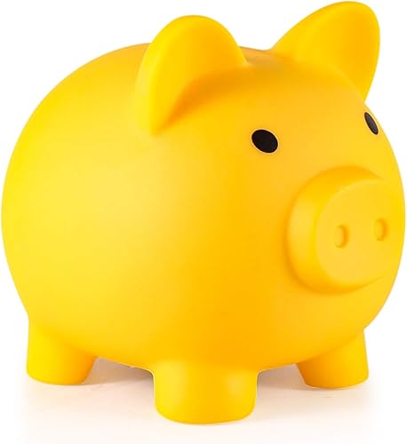 Miniatura 7 de Alcancía de plástico irrompible, alcancía para niñas y niños, tamaño mediano, regalos prácticos para cumpleaños, Pascua, baby shower (verde claro)