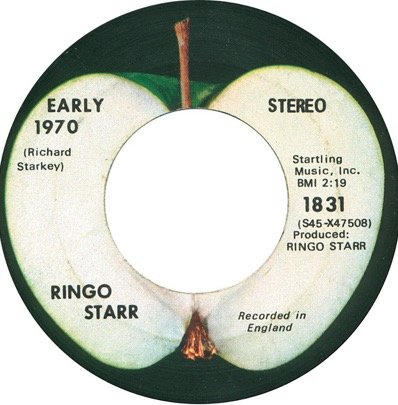 Picture Sleeve with Ringo Starr 45 Rpm It Don't Come Easy