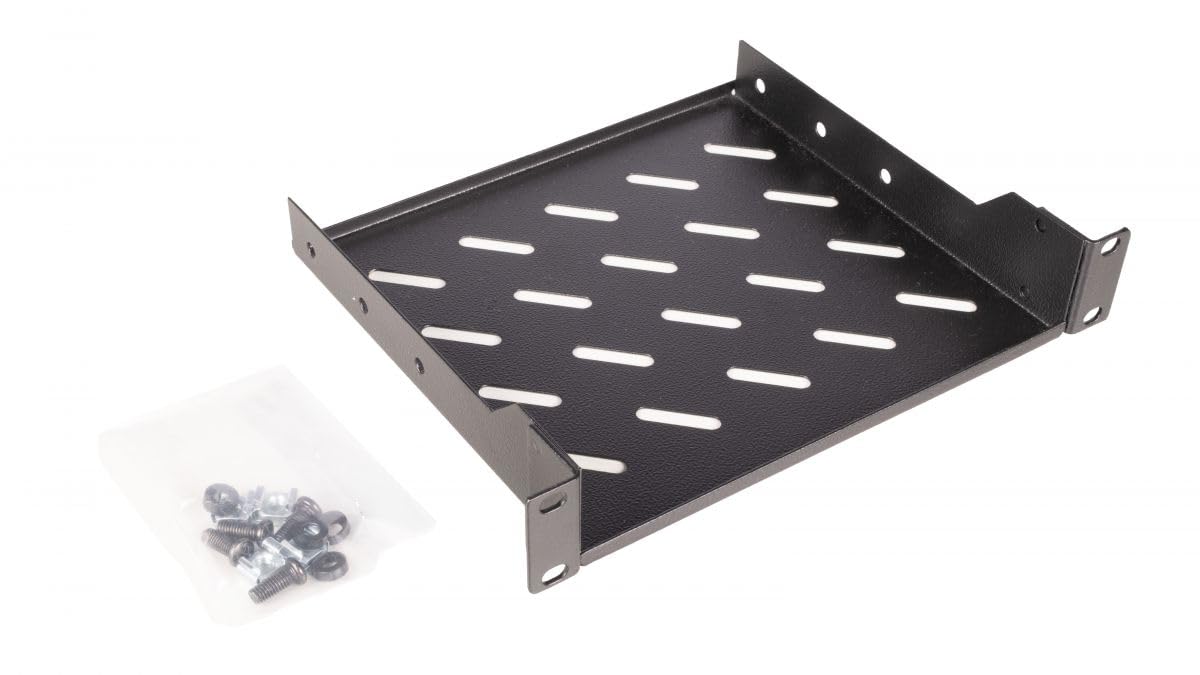 Equip Półka twarda 10" do szaf serwerowych, 1U 20 cm czarna