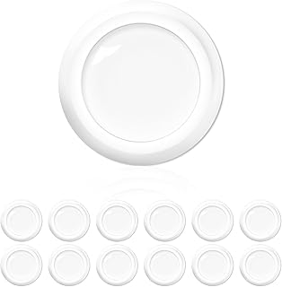 4 Inch LED Disk Lights Flush Mount Ceiling Light Dimmable Recessed Surface Mount Lighting Fixture Installs into J-Box or Recessed Can 4000K Cool White, 10.8W, 780LM, FCC & Energy Star, 12 Pack