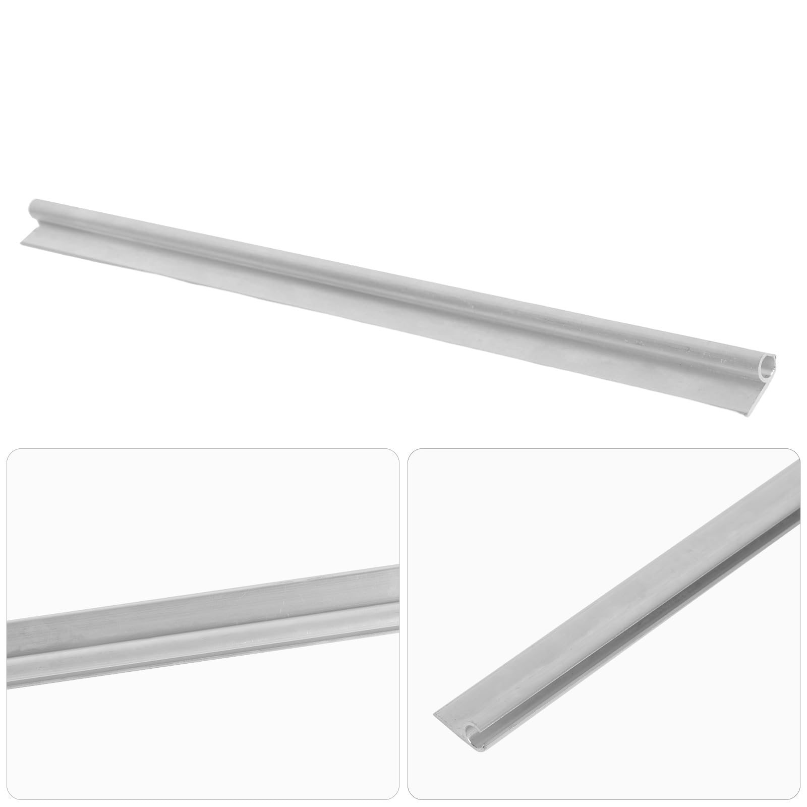 Lot de 8 rails de fixation murale en aluminium de 50 cm pour tente, 45°, pour passepoil de 6 à 9 mm, pour caravane, camping-car, tente, auvent, voile d'ombrage
