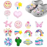 16 pcs Schuh Charms,Sommer Strandschuh Charms für Crocs,für Mädchen,Kinder
