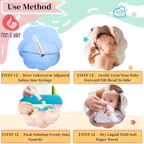 Image of Nasal Irrigator for Baby,Syringe Nasal Irrigator,10ml Nasal Irrigator Portable Infant Nose Cleaner Nose Aspirator for Baby Fast All Natural Relief-Nasal Irrigation /Nasal Spray（White）