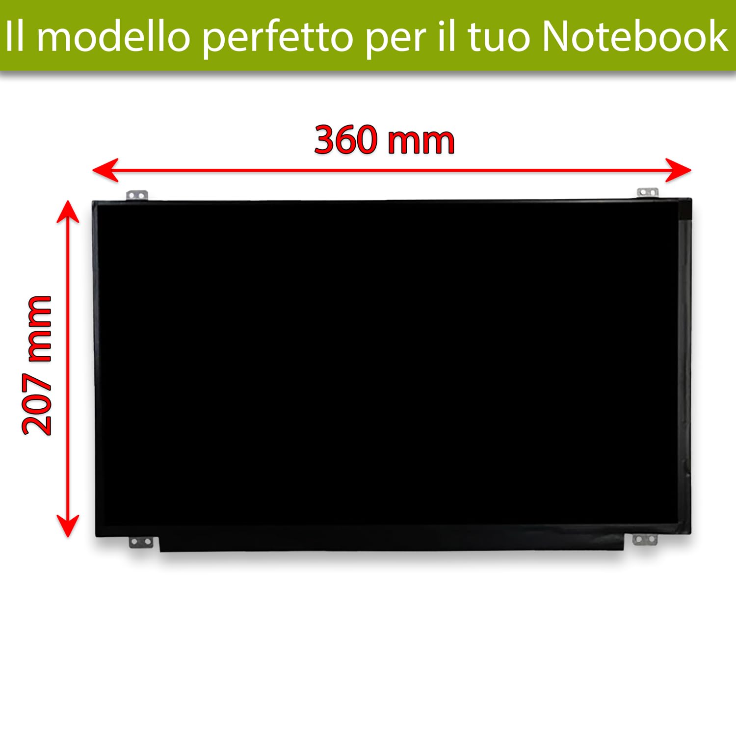 LCD 30 Pin EDP Display LCD LED 15.6" B156XTN04.0 Sostitutivo - WXGA HD, 30 Pin EDP, Per Portatili, Nuovo Schermo HD WXGA - Foto 2
