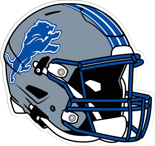 Siskiyou Sports NFL Detroit Lions Helmet Auto Decal Team Colors One Size