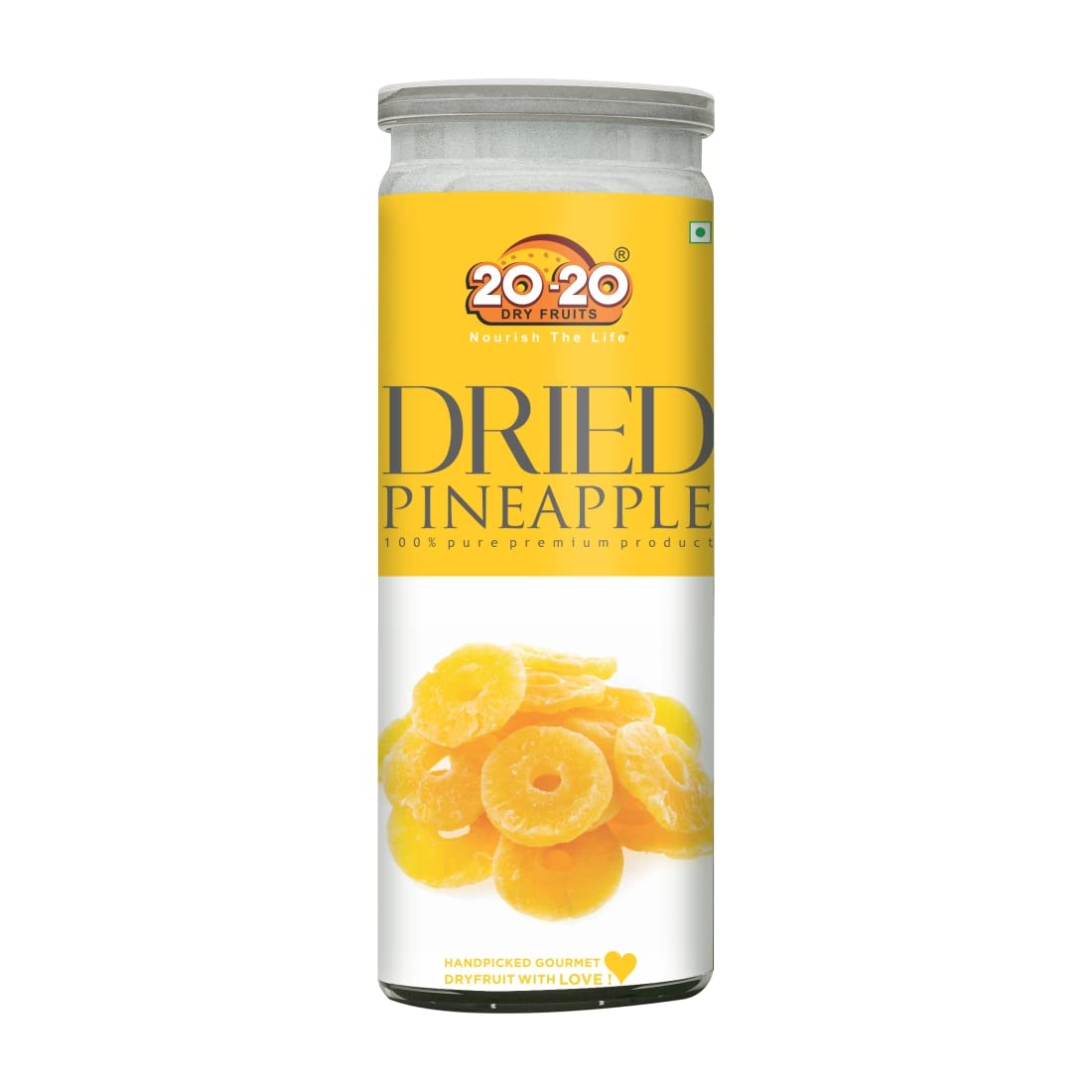 20-20 Dry Fruits Dried Pineapple 200g Jar| Dehydrated Fruit | Rich in Vitamins A & C | Supports Immune Health & Digestive Wellness | Vegan | No Preservatives| No Added Sugar (B09SV6P1H5) Amazon Price History, Amazon Price Tracker