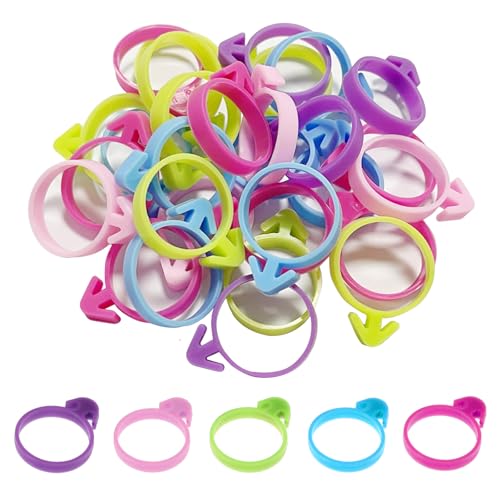 Makmeng 30 Pcs Pastry Bag Ties,Silicone Piping Bag Ties, Reusable Icing Bag Ties Cake Decorating Bag and Pastry Sipplies Clips - Suitable for Cupcakes Cookies and Pastry Seal (5 Color)