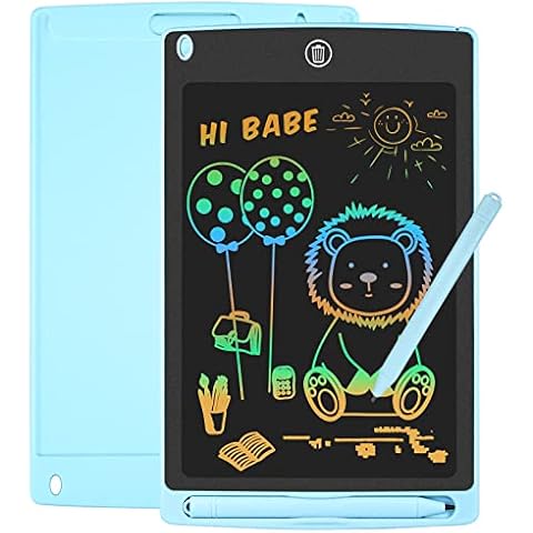 NEWYES LCD Drawing Doodle Pad, Scribble Board, Writing Tablet Toys for Kids, Birthday Christmas Gifts,Blue-2,8.5 inch Cover