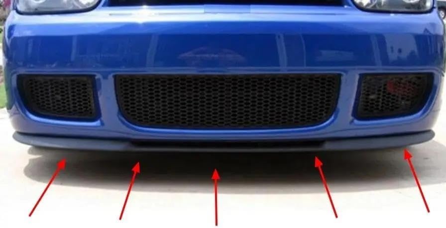 バンパーリップスポイラーボディキットチューニングプロテクター ゴルフ MK4 【フロントチンスポイラーリアバンパーディフューザーエ】 R32