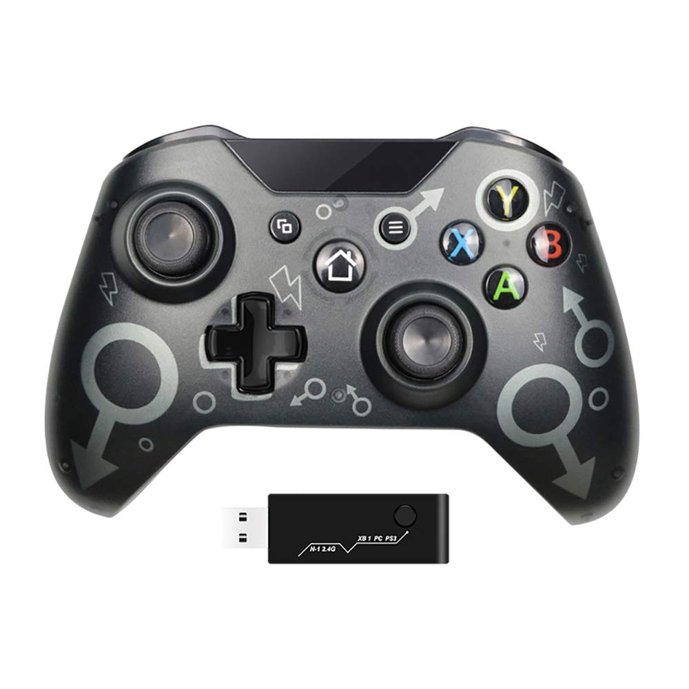 CHAW Controlador inalámbrico de 2,4 GHz para X-box One, mando de juego inalámbrico Joystick compatible con X-box One/One S/One X/P3/Windows
