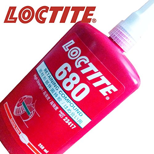 Loctite 680 High Strength Retaining Compound, 250 mL Bottle, Green