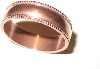 Pure Solid Copper Ring Band with Beautiful Design Made in USA