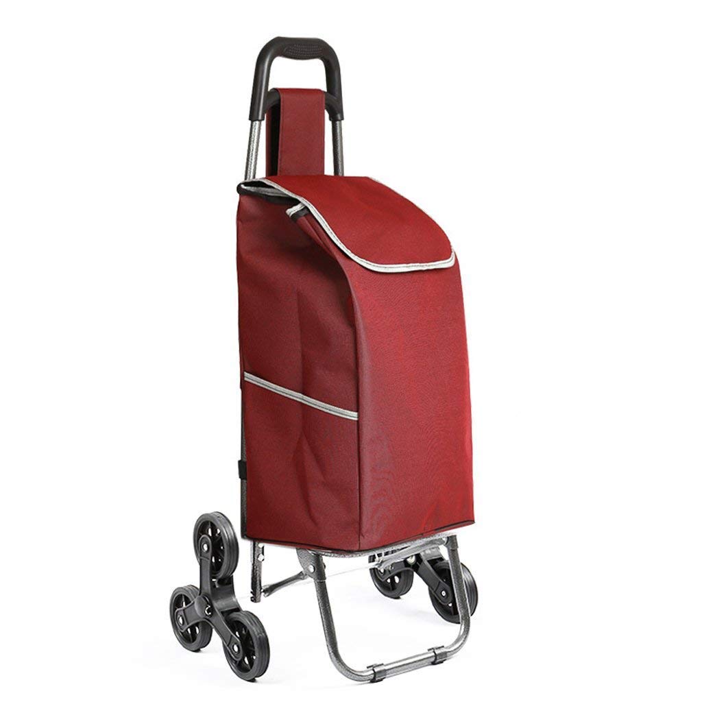TKJfdTY Trolley Shopping Trolley, Folding Shopping Trolley, Grocery Cart With Wheelsfolding Shopping Cart, Stair Climbing Cart Luggage Cart With Wheels