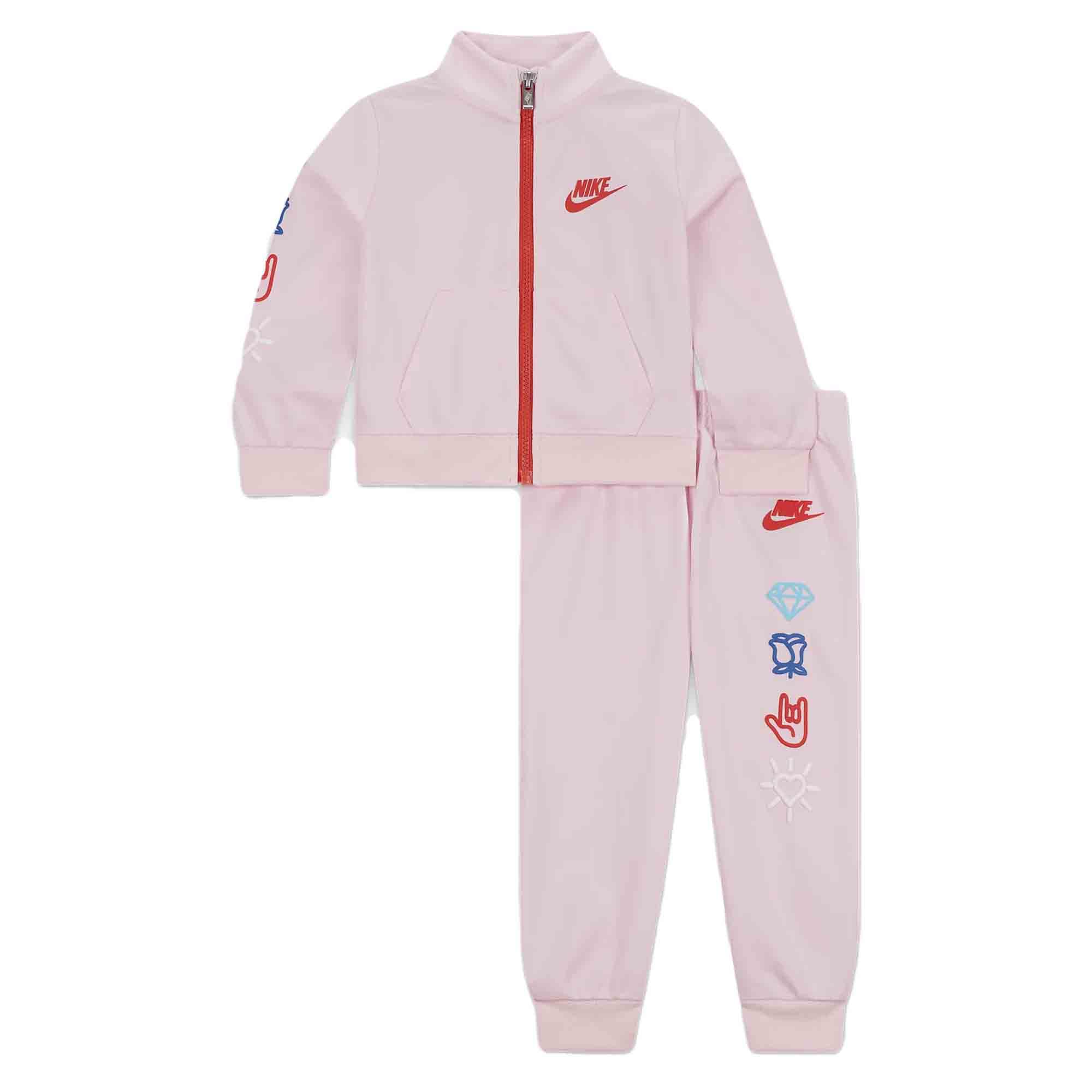 Nike Tuta da Neonata Xo Swoosh Rosa Taglia 24 M Codice 16K549-A9Y