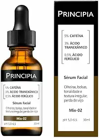 Sérum Principia Mix-02 (5% Cafeína + 3% Tranexâmico + Ferúlico)