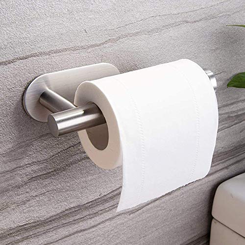 Taozun Toilet Paper Holder Self Adhesive Bathroom Paper Towel Roll Holder Wall Mount, SUS 304 Stainless Steel
