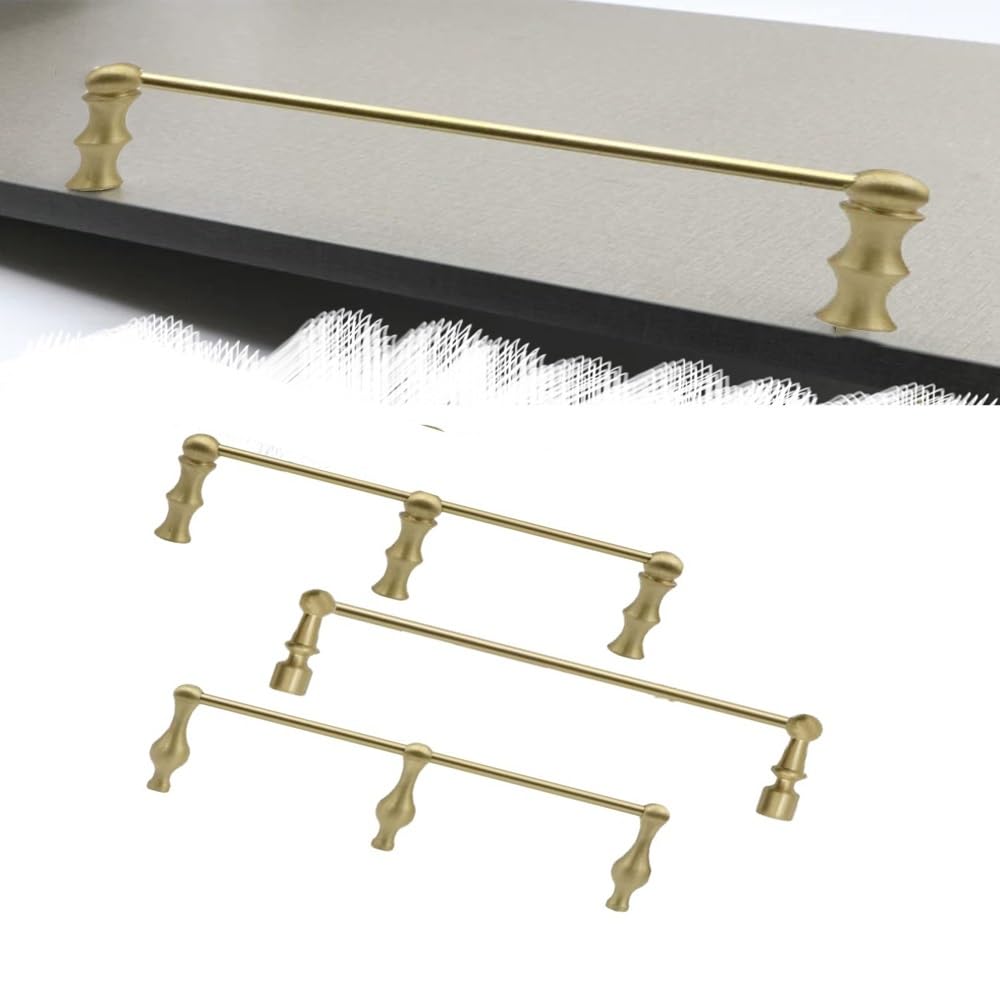 SVBVRFEEW Brass Shelf Guardrail Bookshelf Guard Rail 20 24 48 52in Shelf Railing Shelves Tipping Rail Decorative Gallery Railing Display Cabinet Guard Fence 1 Pack(Gold-c,32in/81.3cm)