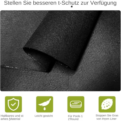 Tapis de protection de sol de 145 pouces imperméable pour spa gonflable et piscine - 8