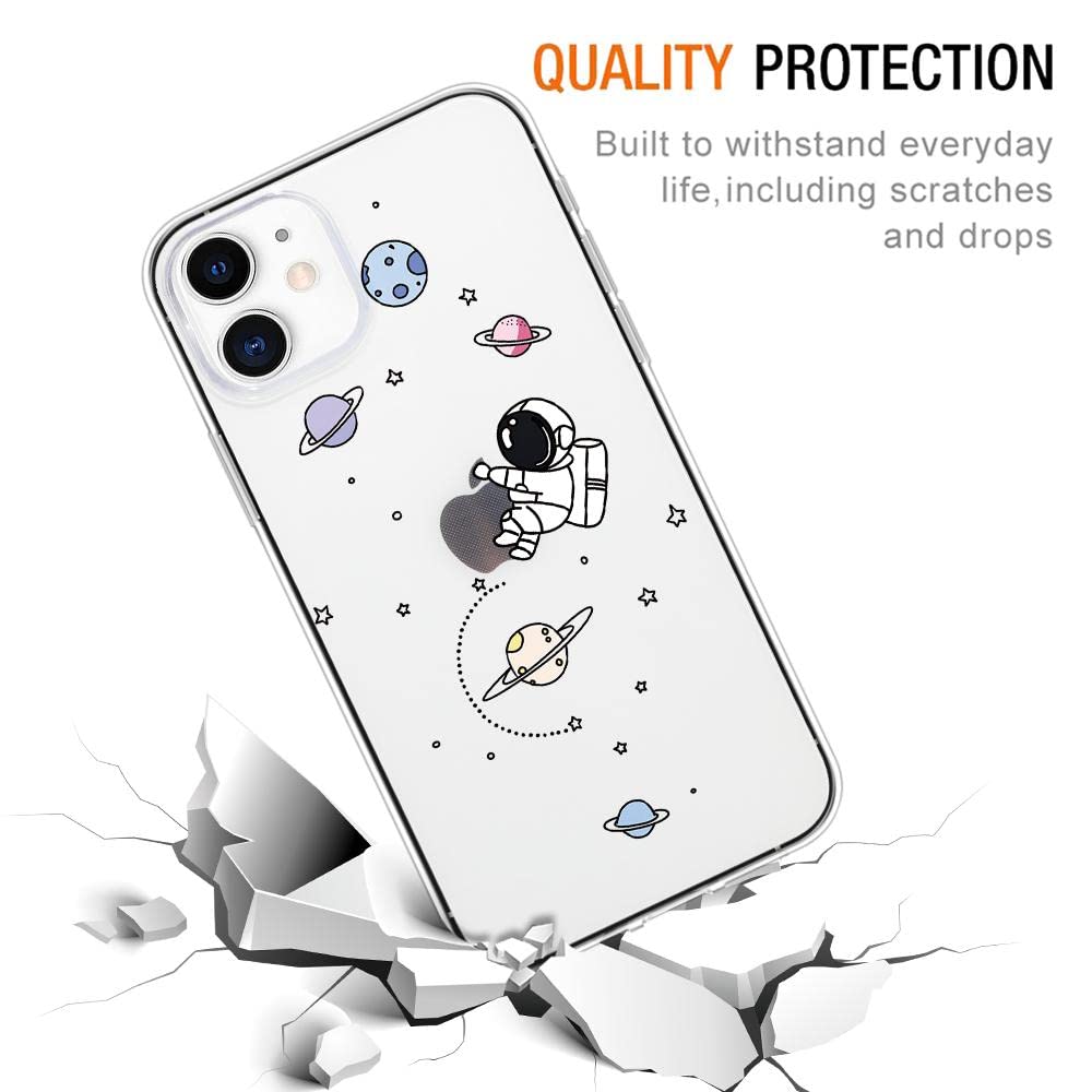 Yoedge 2 Pezzi Cover Per IPhone 11 - Custodia In Silicone Trasparente Con Disegno Di Mucche, Ultra Sottile E Antiurto - 5
