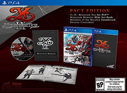 51Jgviky8SL - Ys Ix: Monstrom Nox - Pact Edition - PlayStation 4