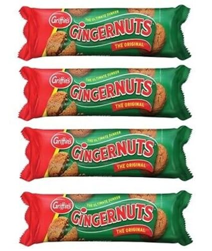 GRIFFINS Gingernuts Biscuits Original (Pack of 4 x 250g) The Original, Ultimate Dunker ... Made in...