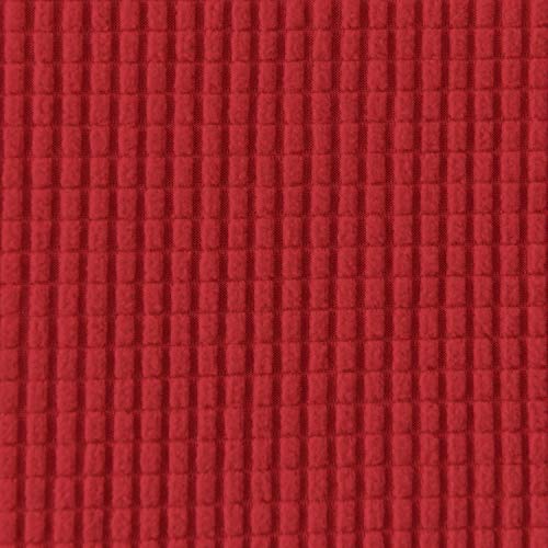 Image of Easy-Going Stretch 4 Seater Sofa Slipcover 1-Piece Sofa Cover Furniture Protector Couch Soft with Elastic Bottom for Kids, Polyester Spandex Jacquard Fabric Small Checks Christmas Red