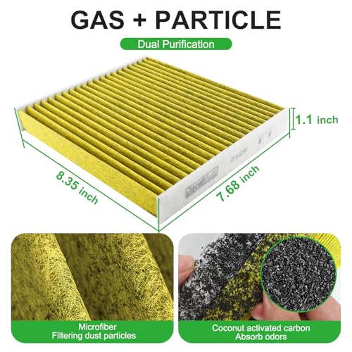 Image of Cabin and Engine Air Filter Combo for Toyota Tundra (14-21),Sequoia (14-22) | For Tundra (2014-2021)5.7L / (2014-2019)4.6L, Sequoia 5.7L(2014-2022), NOT FOR Tundra V6‑4.0L(2014), Replace CA11895, CF10285