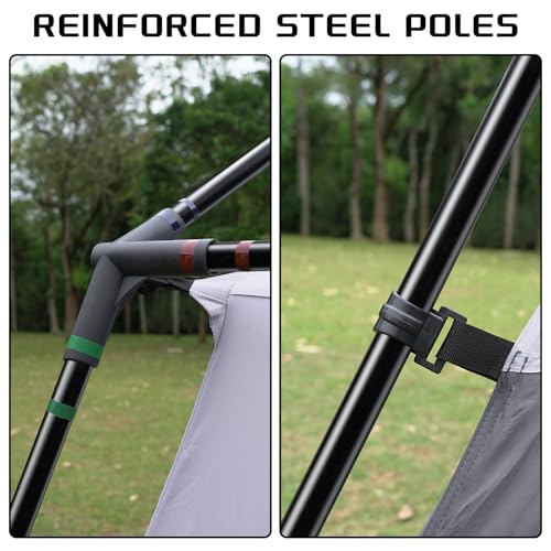 Carpa para camping HG para 6 personas color gris miniatura 3