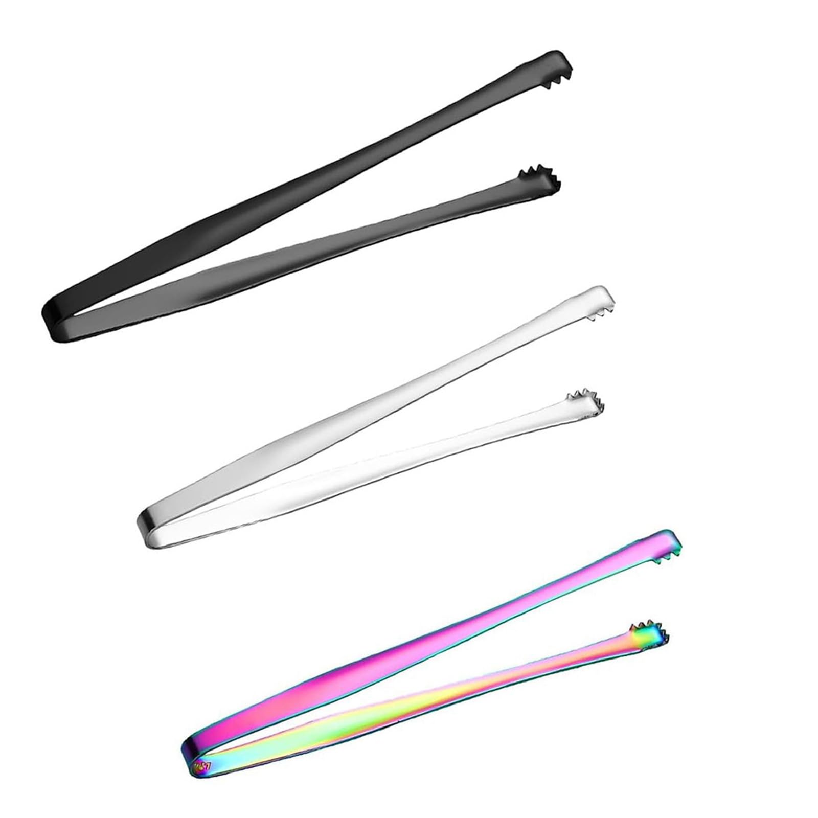 Jazuaiao Of 3 Multipurpose Stainless Steel Tongs with Comfortable Grip for Efficient Cooking and Barbecue Handling BBQ Grilling Tool