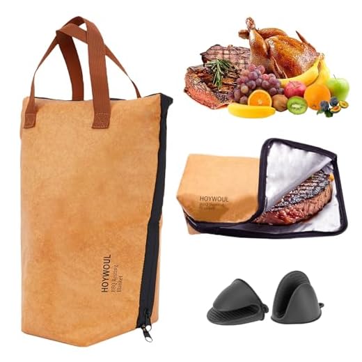 BBQ Blanket for Resting Meat, 18" Reusable Smoke Grilling Resting Bags, Large Capacity Meat Resting Blanket for Brisket/Pork Shoulders/Turkeys, Gifts for Men BBQ Lovers (Regular 18in)