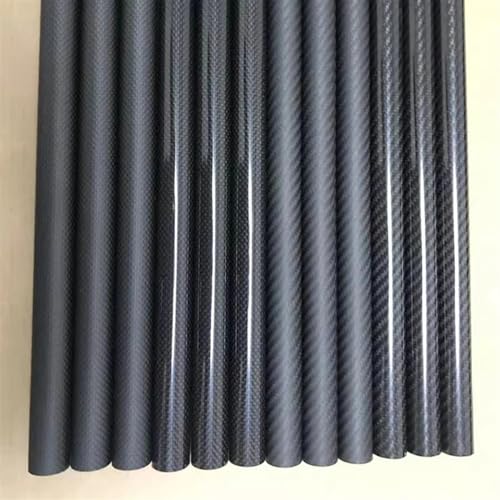8pcs Length 500mm Carbon Fiber Tube OD 6mm-30mm High Composite Hardness Material 3K Twill Matte for Plant Protection Aircraft Carbon Fiber Square Tube(24x22x500mm)