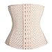 KSKshape Pas do trenowania talii gorset dla utraty wagi oddychająca bielizna korygująca plecy, Beżowy – wysokość 25 cm, 5XL